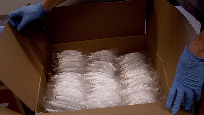a box of facemasks a box of facemasks