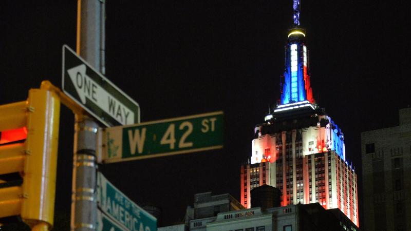Like the Empire State Building in New York, Clinton's logo is changing appearance to say something about the topics of the day or to tailor to key constituencies. Like the Empire State Building in New York, Clinton's logo is changing appearance to say something about the topics of the day or to tailor to key constituencies.