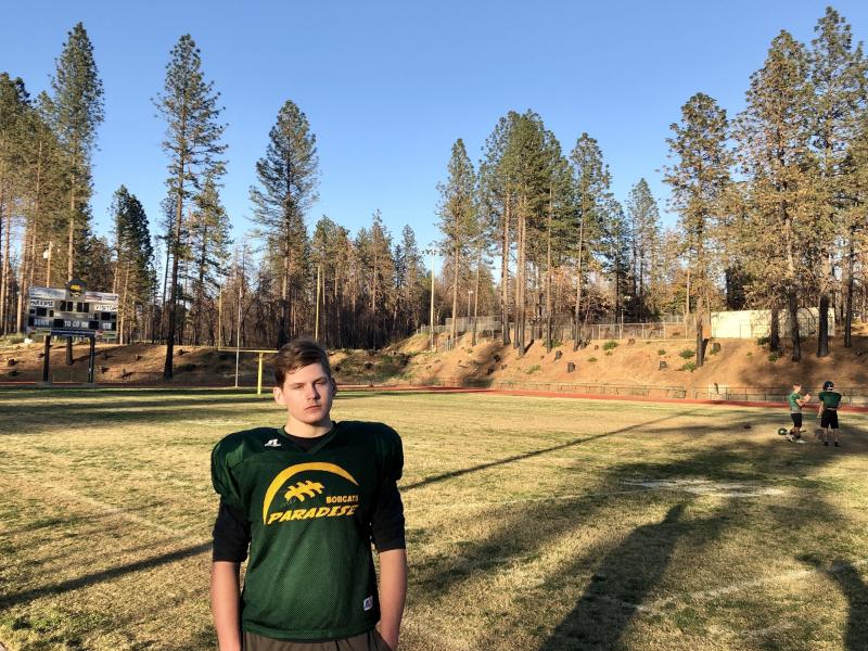 Kasten Ortiz plays right tackle on the offense, and says he's glad this football season has helped boost the community's sense of pride. Kasten Ortiz plays right tackle on the offense, and says he's glad this football season has helped boost the community's sense of pride.
