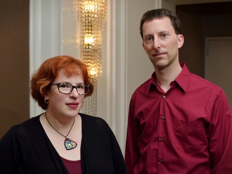 Kate and Scott Savett, of Allentown, PA, at an event of the Greater Delaware Valley chapter of the National MS Society, in Philadelphia, PA. Kate and Scott Savett, of Allentown, PA, at an event of the Greater Delaware Valley chapter of the National MS Society, in Philadelphia, PA.