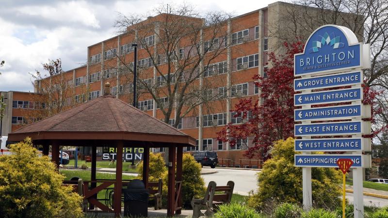 Dozens have died of COVID-19 at the Brighton Rehabilitation and Wellness Center in Brighton Township, Pa., pictured on May 12. Pennsylvania's health secretary defended the state's plan to test every resident and staffer at every nursing home. Dozens have died of COVID-19 at the Brighton Rehabilitation and Wellness Center in Brighton Township, Pa., pictured on May 12. Pennsylvania's health secretary defended the state's plan to test every resident and staffer at every nursing home.