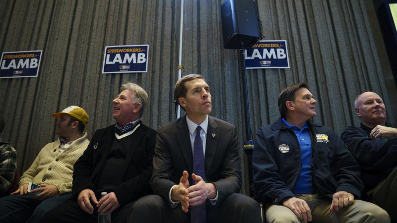 Democrat Conor Lamb at a rally at the United Steelworkers Building in Pittsburgh on Friday. Lamb is running in a tight race against Republican Rick Saccone in a district that Democrats haven't contested since 2012. Democrat Conor Lamb at a rally at the United Steelworkers Building in Pittsburgh on Friday. Lamb is running in a tight race against Republican Rick Saccone in a district that Democrats haven't contested since 2012.