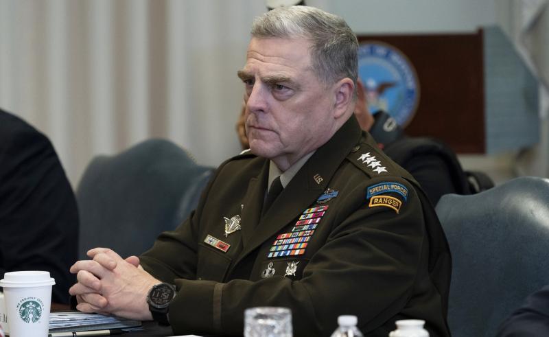 Army Gen. Mark Milley, the chairman of the Joint Chiefs of Staff, is among several top military officials who are quarantining at home. They attended meetings last week with Adm. Charles Ray, the vice commandant of the Coast Guard, who has tested positive Army Gen. Mark Milley, the chairman of the Joint Chiefs of Staff, is among several top military officials who are quarantining at home. They attended meetings last week with Adm. Charles Ray, the vice commandant of the Coast Guard, who has tested positive