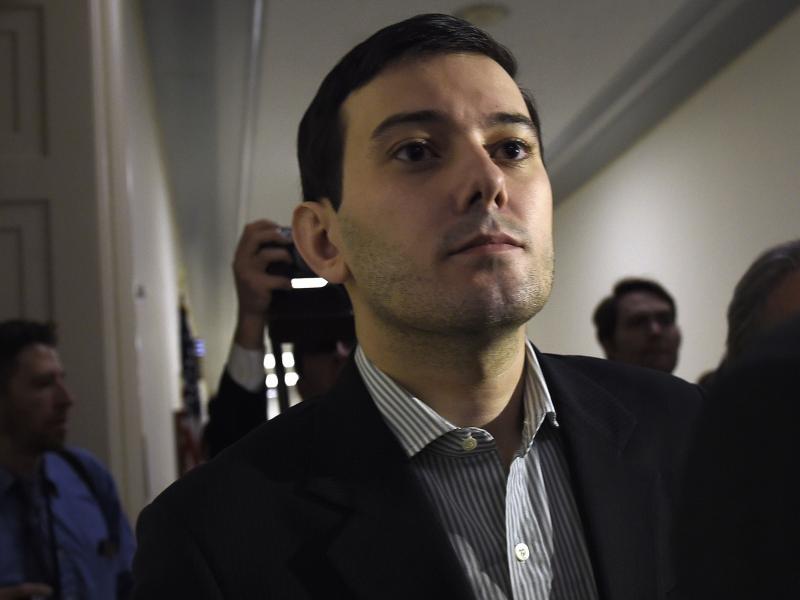 Martin Shkreli leaves after appearance on Capitol Hill in Washington before the House Committee on Oversight and Reform Committee, Feb. 4, 2016. Martin Shkreli leaves after appearance on Capitol Hill in Washington before the House Committee on Oversight and Reform Committee, Feb. 4, 2016.