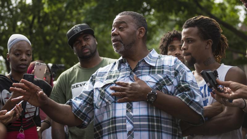 Clarence D. Castile, uncle of Philando Castile, speaks outside the governor's mansion July 7, 2016 in St. Paul, Minn. Clarence D. Castile, uncle of Philando Castile, speaks outside the governor's mansion July 7, 2016 in St. Paul, Minn.