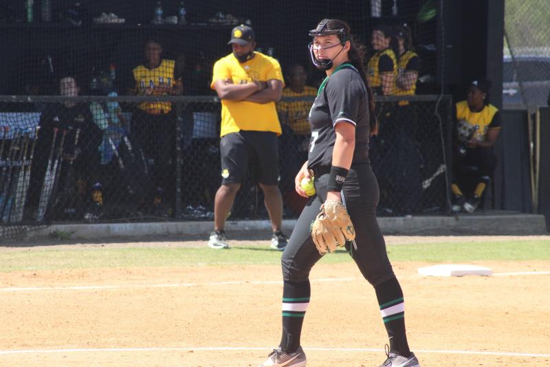 Hope Trautwein is the first pitcher in NCAA Division I softball history to strike out every batter in a seven-inning perfect game, according to the NCAA. Hope Trautwein is the first pitcher in NCAA Division I softball history to strike out every batter in a seven-inning perfect game, according to the NCAA.