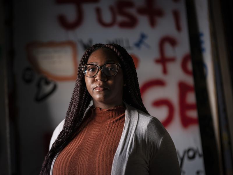 Leesa Kelly of Minneapolis, Minn., has been collecting plywood protest murals with the organization, Save the Boards, since the civil unrest following killing of George Floyd. Leesa Kelly of Minneapolis, Minn., has been collecting plywood protest murals with the organization, Save the Boards, since the civil unrest following killing of George Floyd.