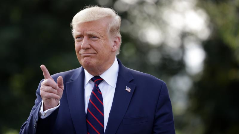 President Trump speaks to members of the press at the White House on Tuesday. On Wednesday, Trump praised the Big Ten's decision to resume the college football season at the end of October. President Trump speaks to members of the press at the White House on Tuesday. On Wednesday, Trump praised the Big Ten's decision to resume the college football season at the end of October.