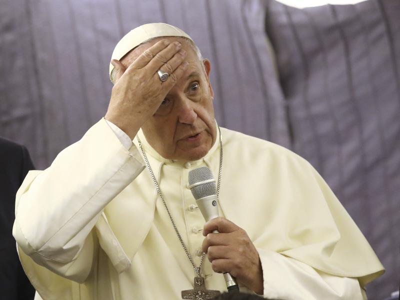 Pope Francis apologizes to sexual abuse victims onboard his flight from Lima, Peru, to Rome on Sunday. Pope Francis apologizes to sexual abuse victims onboard his flight from Lima, Peru, to Rome on Sunday.
