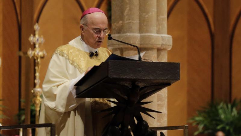Archbishop Carlo Maria Viganò, seen here in 2014, is being replaced as the apostolic nuncio in the United States, after reaching mandatory retirement age in January. Archbishop Carlo Maria Viganò, seen here in 2014, is being replaced as the apostolic nuncio in the United States, after reaching mandatory retirement age in January.