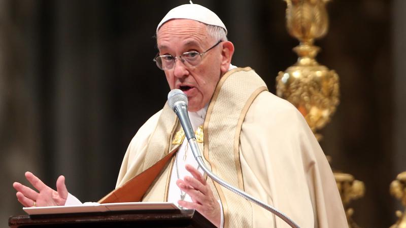 "I believe that the media should be very clear, very transparent, and not fall prey — without offence, please — to the sickness of coprophilia," says Pope Francis. The pontiff is seen here at St. Peter's Basilica in November. "I believe that the media should be very clear, very transparent, and not fall prey — without offence, please — to the sickness of coprophilia," says Pope Francis. The pontiff is seen here at St. Peter's Basilica in November.