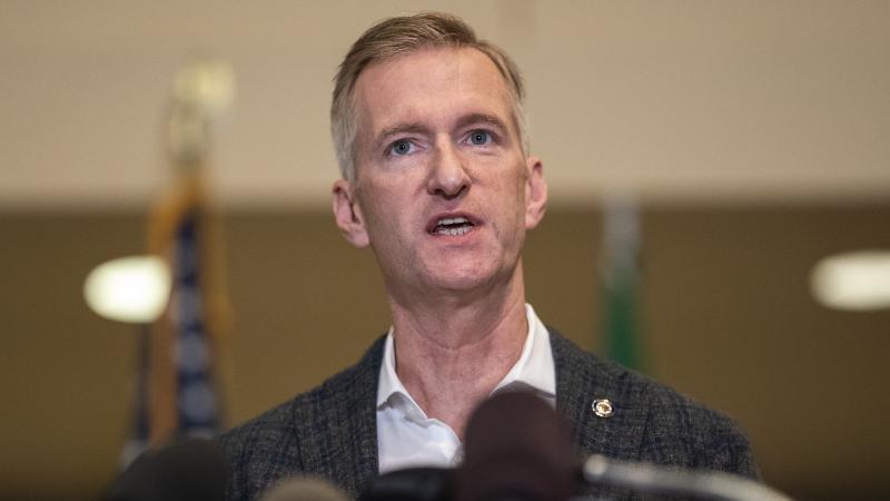 "Effective immediately and until further notice, I'm directing the Portland Police Bureau to end the use of gas for crowd control," Portland Mayor Ted Wheeler announced Thursday. He's seen here speaking at City Hall in late August. "Effective immediately and until further notice, I'm directing the Portland Police Bureau to end the use of gas for crowd control," Portland Mayor Ted Wheeler announced Thursday. He's seen here speaking at City Hall in late August.