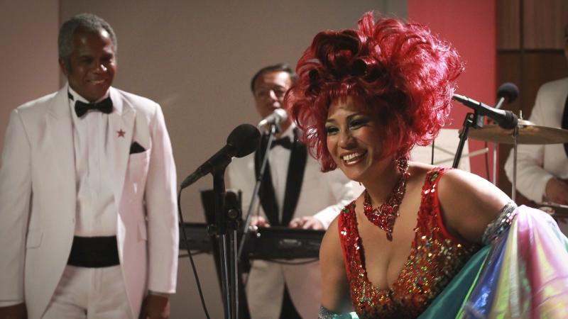 Aymée Nuviola portrayed Celia Cruz in the Cuban telenovela Celia. Aymée Nuviola portrayed Celia Cruz in the Cuban telenovela Celia.