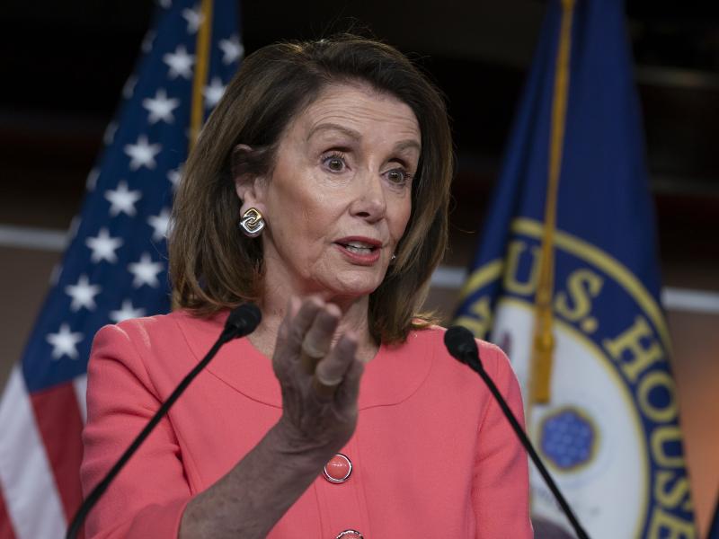 Speaker of the House Nancy Pelosi talks to the media at a news conference on Capitol Hill on May 2. Speaker of the House Nancy Pelosi talks to the media at a news conference on Capitol Hill on May 2.