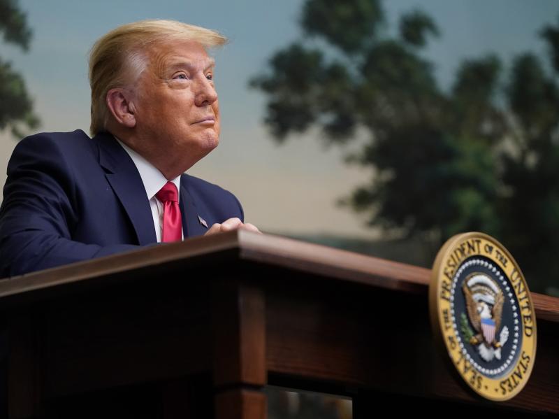 President Trump participates in a video teleconference call with members of the military on Thanksgiving at the White House. President Trump participates in a video teleconference call with members of the military on Thanksgiving at the White House.