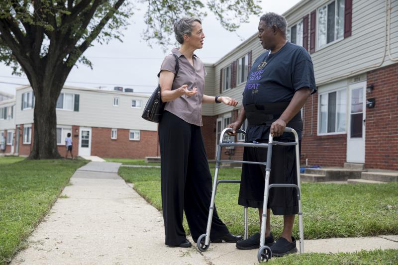 The CAPABLE program provides therapy but also offers up practical solutions to help make navigating the home easier. Sarah Szanton (left) got the idea for CAPABLE when she was a nurse practitioner treating homebound seniors. The CAPABLE program provides therapy but also offers up practical solutions to help make navigating the home easier. Sarah Szanton (left) got the idea for CAPABLE when she was a nurse practitioner treating homebound seniors.