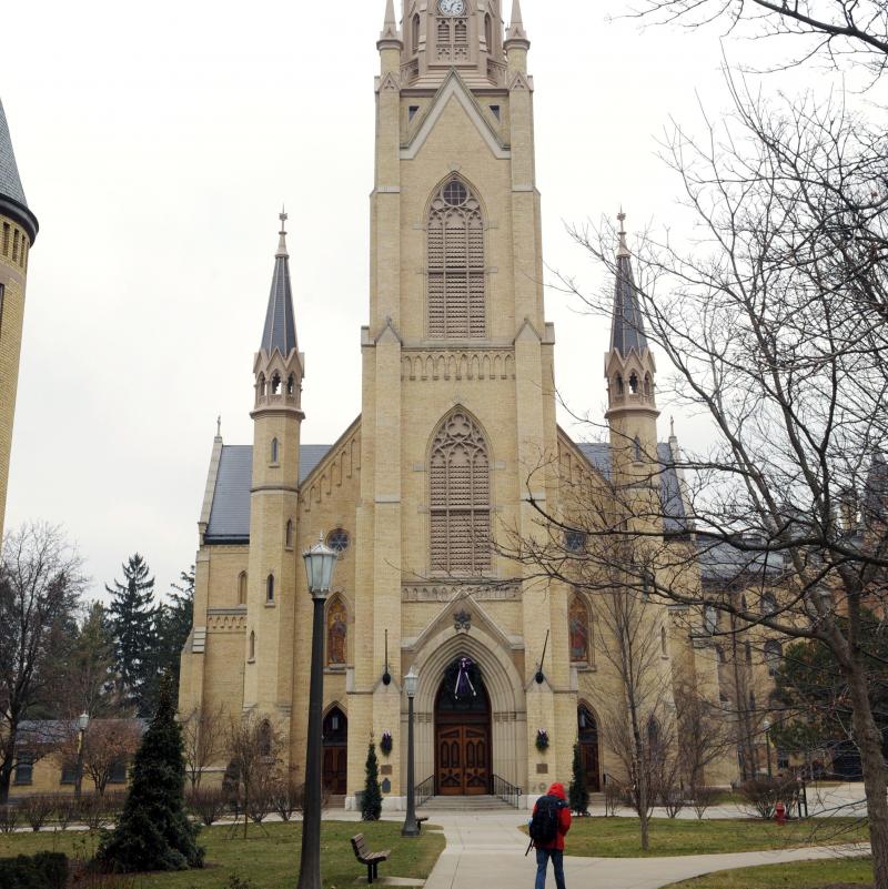 The Basilica of the Sacred Heart on the campus of the University of Notre Dame in South Bend, Ind. The Basilica of the Sacred Heart on the campus of the University of Notre Dame in South Bend, Ind.