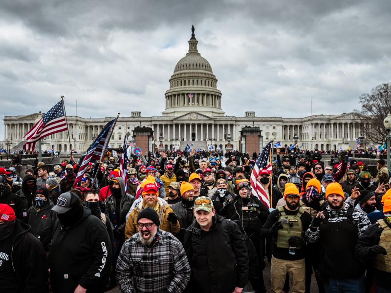 Pro-Trump protesters gather in front of the U.S. Capitol on Jan. 6 in Washington, D.C. The mob stormed the Capitol, breaking windows and clashing with police officers. Pro-Trump protesters gather in front of the U.S. Capitol on Jan. 6 in Washington, D.C. The mob stormed the Capitol, breaking windows and clashing with police officers.