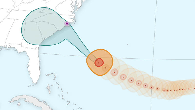 Hurricane Florence depiction Hurricane Florence depiction