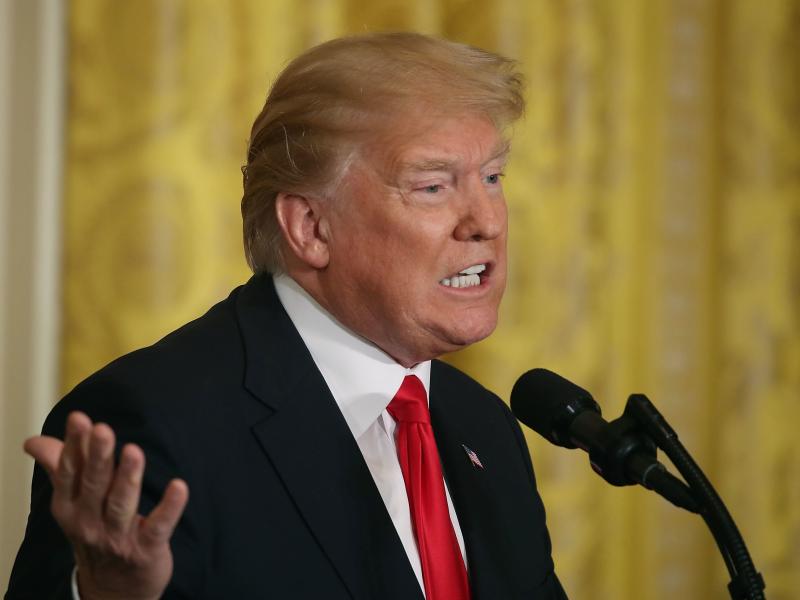 President Trump speaks during a news conference with Prime Minister Erna Solberg of Norway at the White House on Wednesday. The two leaders participated in a meeting before taking questions from the media. President Trump speaks during a news conference with Prime Minister Erna Solberg of Norway at the White House on Wednesday. The two leaders participated in a meeting before taking questions from the media.