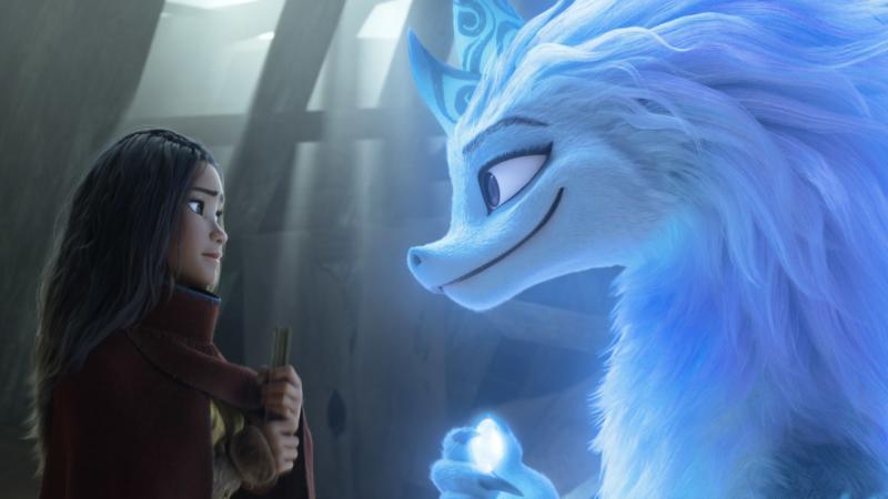 Raya, a young warrior princess (Kelly Marie Tran), enlists the help of Sisu, a friendly water dragon (Awkwafina) in Raya and the Last Dragon. Raya, a young warrior princess (Kelly Marie Tran), enlists the help of Sisu, a friendly water dragon (Awkwafina) in Raya and the Last Dragon.