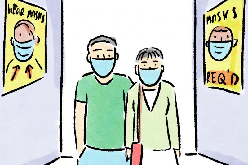 People who wear masks do so to protect themselves — and others as well. But in a world where mask-wearing has been politicized, they may face questions from strangers about why they're masking up. People who wear masks do so to protect themselves — and others as well. But in a world where mask-wearing has been politicized, they may face questions from strangers about why they're masking up.