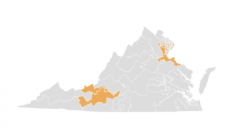 Challenged Virginia state senate districts Challenged Virginia state senate districts