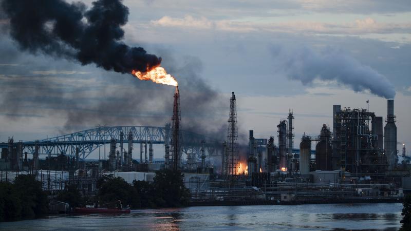 Flames and smoke emerge from the Philadelphia Energy Solutions refinery in Philadelphia on June 21. Experts say the explosions could have been far more devastating if deadly hydrogen fluoride had been released. Flames and smoke emerge from the Philadelphia Energy Solutions refinery in Philadelphia on June 21. Experts say the explosions could have been far more devastating if deadly hydrogen fluoride had been released.