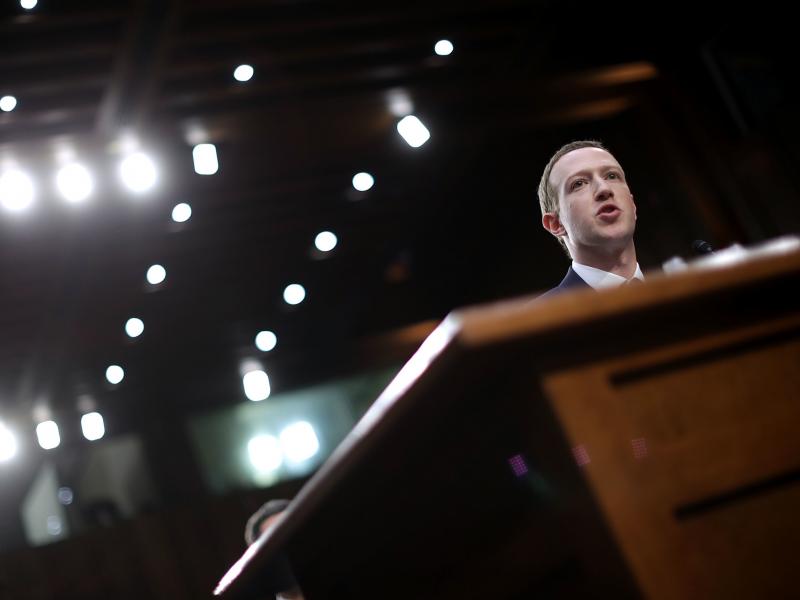 Facebook CEO Mark Zuckerberg testifies before a Senate panel in April 2018. On Wednesday, Facebook's independent Oversight Board is set to decide whether the company should keep its indefinite ban on former President Donald Trump. Facebook CEO Mark Zuckerberg testifies before a Senate panel in April 2018. On Wednesday, Facebook's independent Oversight Board is set to decide whether the company should keep its indefinite ban on former President Donald Trump.