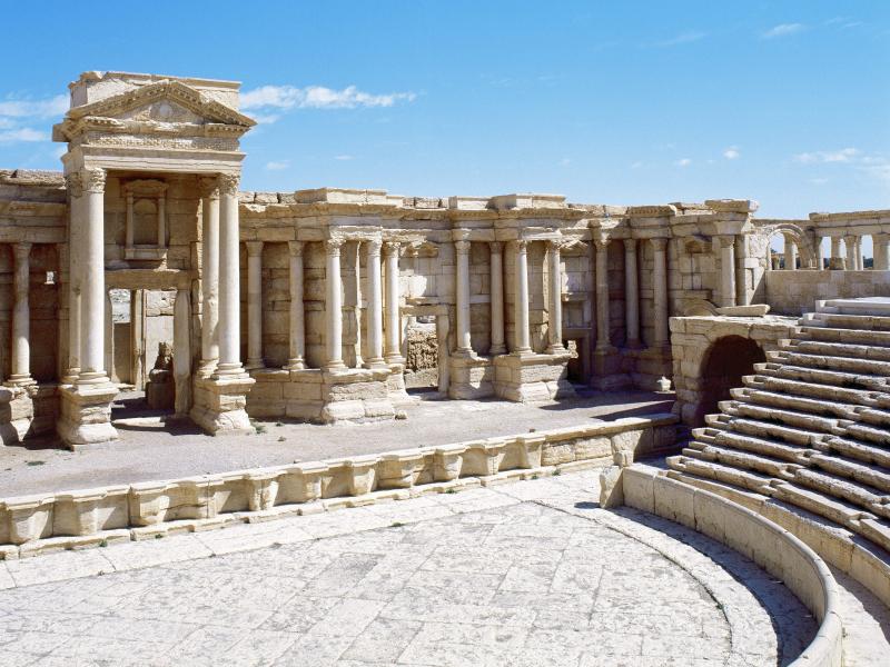 The Roman theater in Palmyra, which dates from the 1st century A.D. Islamic States militants have reportedly placed landmines around it and other ancient ruins. The Roman theater in Palmyra, which dates from the 1st century A.D. Islamic States militants have reportedly placed landmines around it and other ancient ruins.