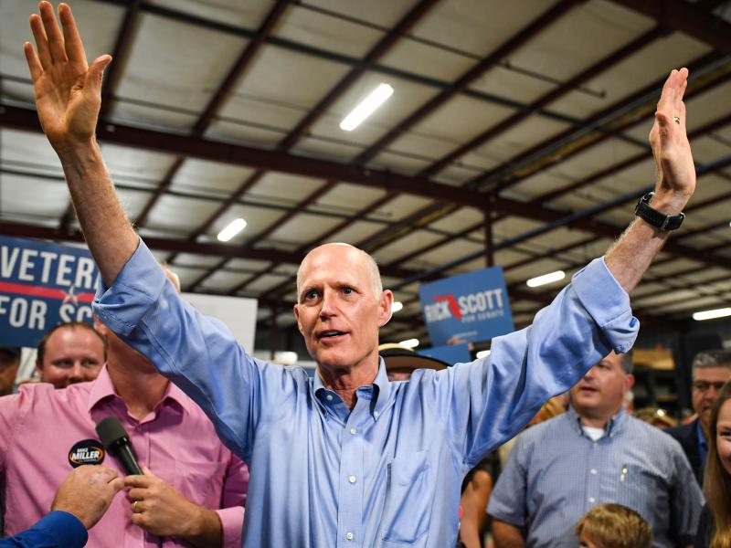 Even before the recounts were done, Gov. Rick Scott attended freshman orientation this past week at the Capitol. Scott is seen here at a rally in Orlando on Nov. 2. Even before the recounts were done, Gov. Rick Scott attended freshman orientation this past week at the Capitol. Scott is seen here at a rally in Orlando on Nov. 2.
