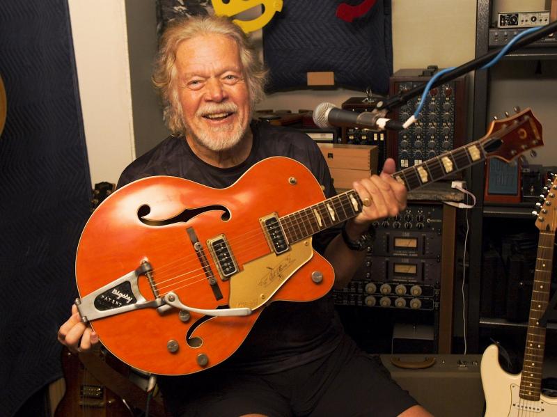Randy Bachman holds a Gretsch guitar that is similar to the one stolen in 1976. He plans to swap this one for his original with TAKESHI, a Japanese musician who bought Bachman's beloved instrument in 2016. Randy Bachman holds a Gretsch guitar that is similar to the one stolen in 1976. He plans to swap this one for his original with TAKESHI, a Japanese musician who bought Bachman's beloved instrument in 2016.