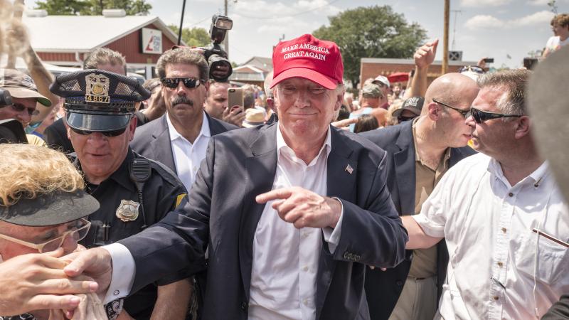 Donald Trump at the Iowa State Fair on August 2015 Donald Trump at the Iowa State Fair on August 2015