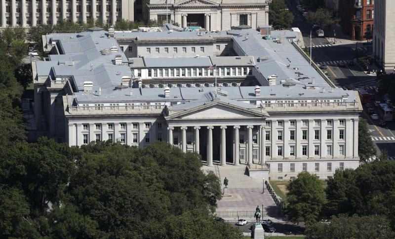 The U.S. Treasury Department, shown here in 2019, has been hacked along with the U.S. Commerce Department, according to reports. Russia is suspected, but denies involvement. The U.S. government has acknowledged a breach and says it is investigating to mak The U.S. Treasury Department, shown here in 2019, has been hacked along with the U.S. Commerce Department, according to reports. Russia is suspected, but denies involvement. The U.S. government has acknowledged a breach and says it is investigating to mak