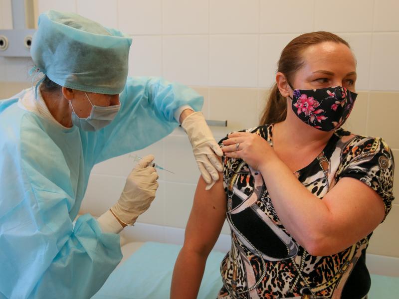 Russia's Sputnik vaccine was found to be effective in preventing COVID-19 symptoms, according to a new study published in The Lancet medical journal. Here, a patient gets a shot of the Russian vaccine at Sochi's City Hospital No 4. Russia's Sputnik vaccine was found to be effective in preventing COVID-19 symptoms, according to a new study published in The Lancet medical journal. Here, a patient gets a shot of the Russian vaccine at Sochi's City Hospital No 4.