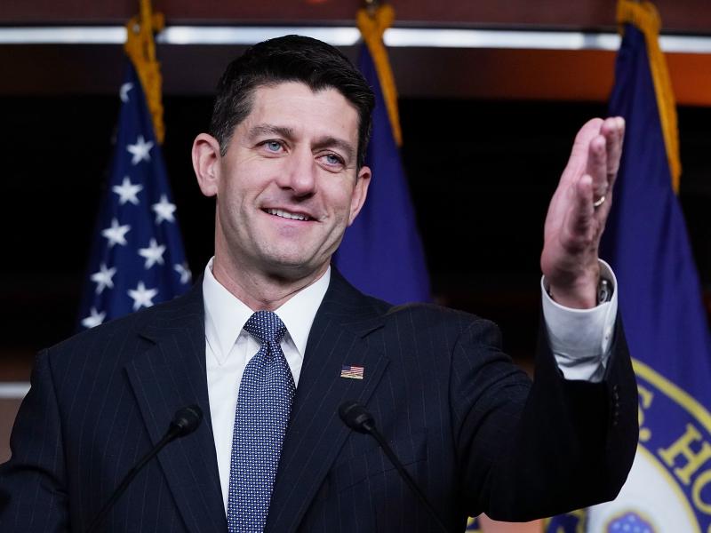House Speaker Paul Ryan answers reporters' questions moments after the House narrowly passed a budget, 216 to 212, beginning a process for the Senate to move forward on an overhaul of the tax code. House Speaker Paul Ryan answers reporters' questions moments after the House narrowly passed a budget, 216 to 212, beginning a process for the Senate to move forward on an overhaul of the tax code.