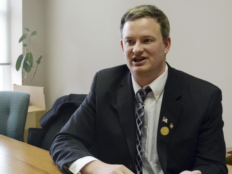 South Dakota Attorney General Jason Ravnsborg speaks in Sioux Falls, S.D., in February 2014. Ravnsborg struck and killed a pedestrian Saturday night. South Dakota Attorney General Jason Ravnsborg speaks in Sioux Falls, S.D., in February 2014. Ravnsborg struck and killed a pedestrian Saturday night.