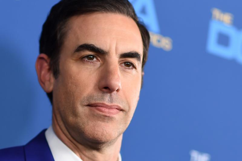 Sacha Baron Cohen, shown here in 2019, has been nominated for three Golden Globe Awards: two for acting in and producing Borat Subsequent Moviefilm and another for his supporting actor role in The Trial of the Chicago 7. Sacha Baron Cohen, shown here in 2019, has been nominated for three Golden Globe Awards: two for acting in and producing Borat Subsequent Moviefilm and another for his supporting actor role in The Trial of the Chicago 7.