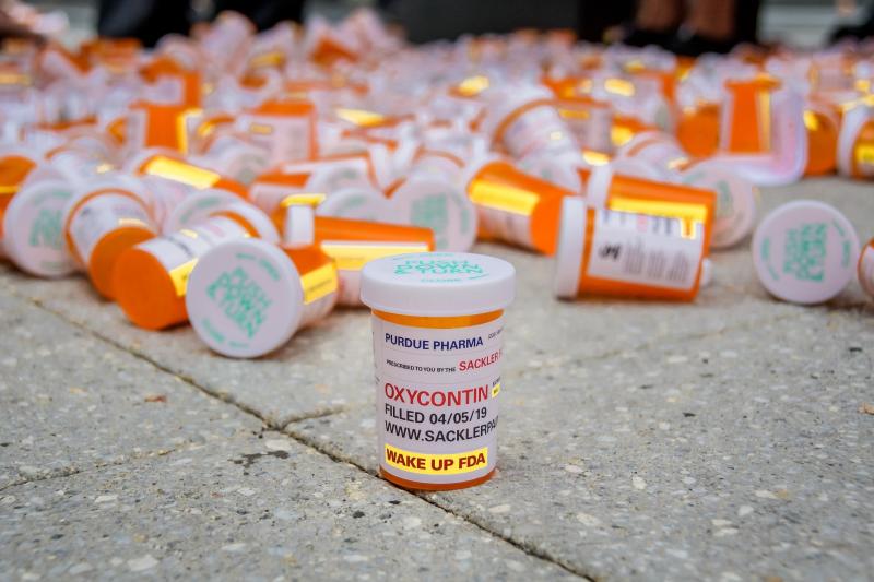 Members of the Sackler family who own Purdue Pharma, the maker of OxyContin, moved a step closer to winning immunity from opioid lawsuits. Members of the Sackler family who own Purdue Pharma, the maker of OxyContin, moved a step closer to winning immunity from opioid lawsuits.