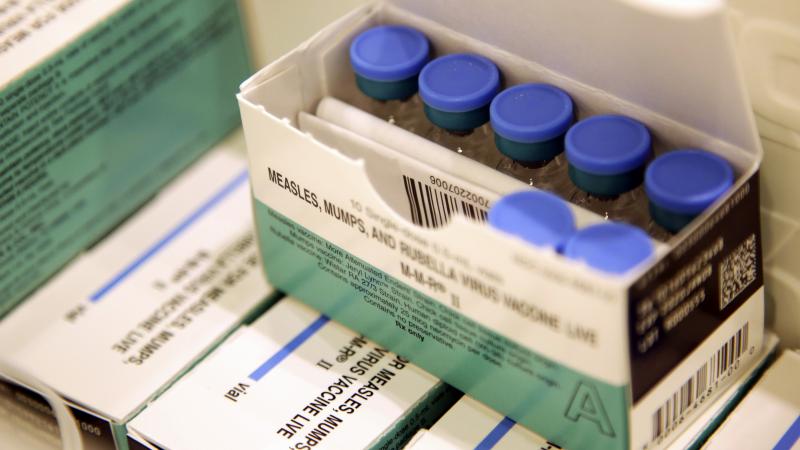 Pictured are vaccines for measles, mumps and rubella. New Zealand officials sent 3,000 doses of the vaccine to Samoa in the face of a measles epidemic. Pictured are vaccines for measles, mumps and rubella. New Zealand officials sent 3,000 doses of the vaccine to Samoa in the face of a measles epidemic.