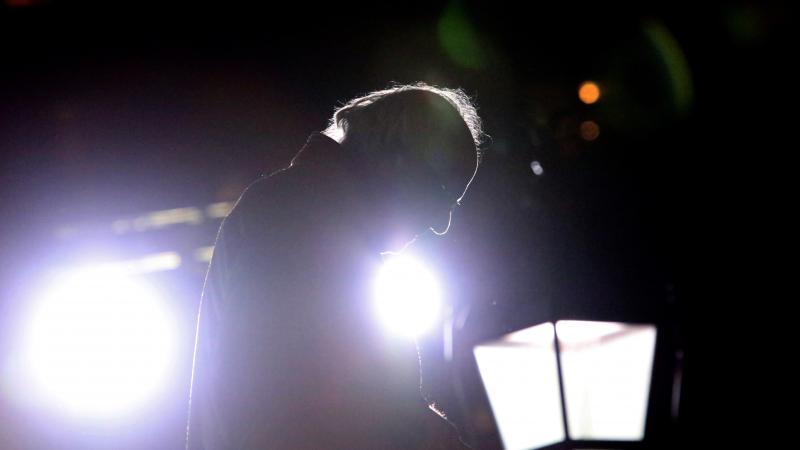 Presidential candidate Bernie Sanders, I-Vt., walks offstage to greet the massive crowd gathered in New York's Washington Square Park on Wednesday. Presidential candidate Bernie Sanders, I-Vt., walks offstage to greet the massive crowd gathered in New York's Washington Square Park on Wednesday.