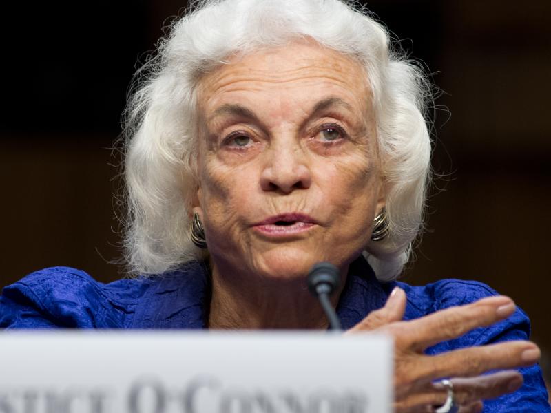 Former Supreme Court Justice Sandra Day O'Connor says she has been diagnosed with "dementia, probably Alzheimer's disease." She's seen here in 2012. Former Supreme Court Justice Sandra Day O'Connor says she has been diagnosed with "dementia, probably Alzheimer's disease." She's seen here in 2012.