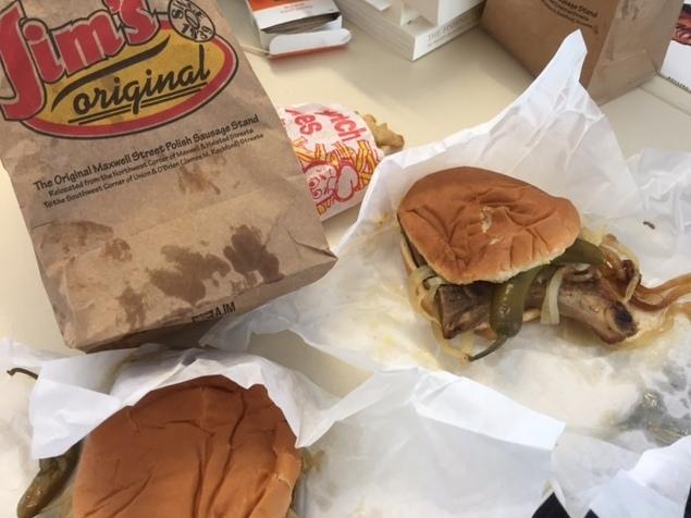 The bone stays in, the grease goes everywhere. The bone stays in, the grease goes everywhere.