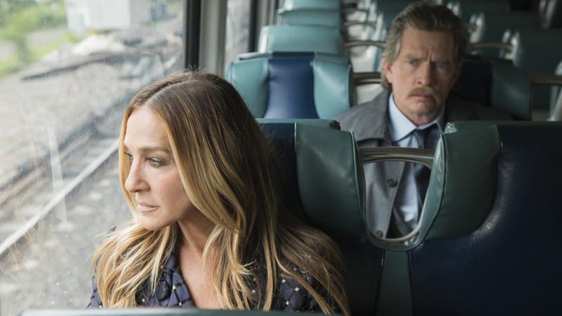 Sarah Jessica Parker and Thomas Haden Church play divorced parents on the HBO comedy series Divorce. Sarah Jessica Parker and Thomas Haden Church play divorced parents on the HBO comedy series Divorce.