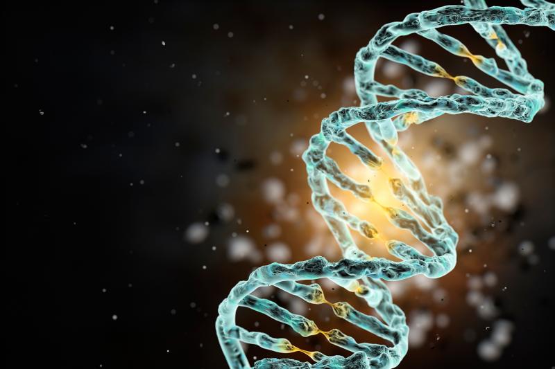 Active strand of human DNA. Active strand of human DNA.