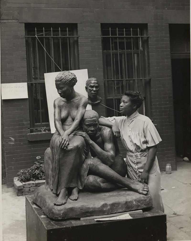 Augusta Savage was an artist, educator, activist and community leader. Her work is the focus of an exhibition at the New-York Historical Society, organized by the Cummer Museum of Art & Gardens. She's pictured above with her 1938 sculpture Realization. Augusta Savage was an artist, educator, activist and community leader. Her work is the focus of an exhibition at the New-York Historical Society, organized by the Cummer Museum of Art & Gardens. She's pictured above with her 1938 sculpture Realization.
