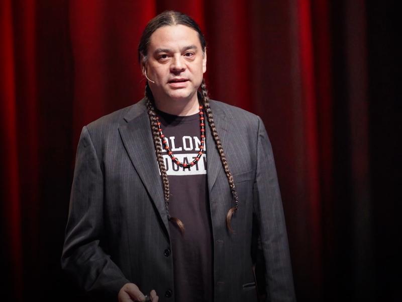 Sean Sherman speaks at the TEDxSiouxFalls 2020. Photo courtesy of TED. Sean Sherman speaks at the TEDxSiouxFalls 2020. Photo courtesy of TED.