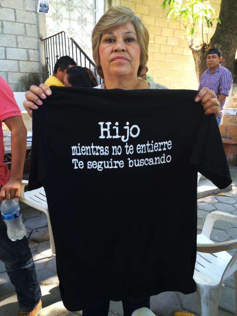 Guillermina Sotelo Castañeda's son disappeared without a trace two years ago. She recently returned to Guerrero, from North Carolina, where she lives now, to continue the search for him. Guillermina Sotelo Castañeda's son disappeared without a trace two years ago. She recently returned to Guerrero, from North Carolina, where she lives now, to continue the search for him.