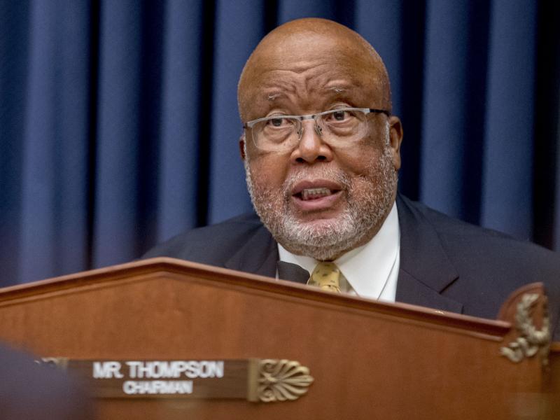 Chairman Rep. Bennie Thompson, D-Miss., at a hearing on July 22. He was not pleased with the Department of Homeland Security on Thursday. Chairman Rep. Bennie Thompson, D-Miss., at a hearing on July 22. He was not pleased with the Department of Homeland Security on Thursday.