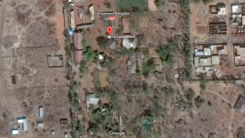 A satellite view of Le Campement resort in Dougourakoro, just east of Mali's capital, Bamako. A satellite view of Le Campement resort in Dougourakoro, just east of Mali's capital, Bamako.